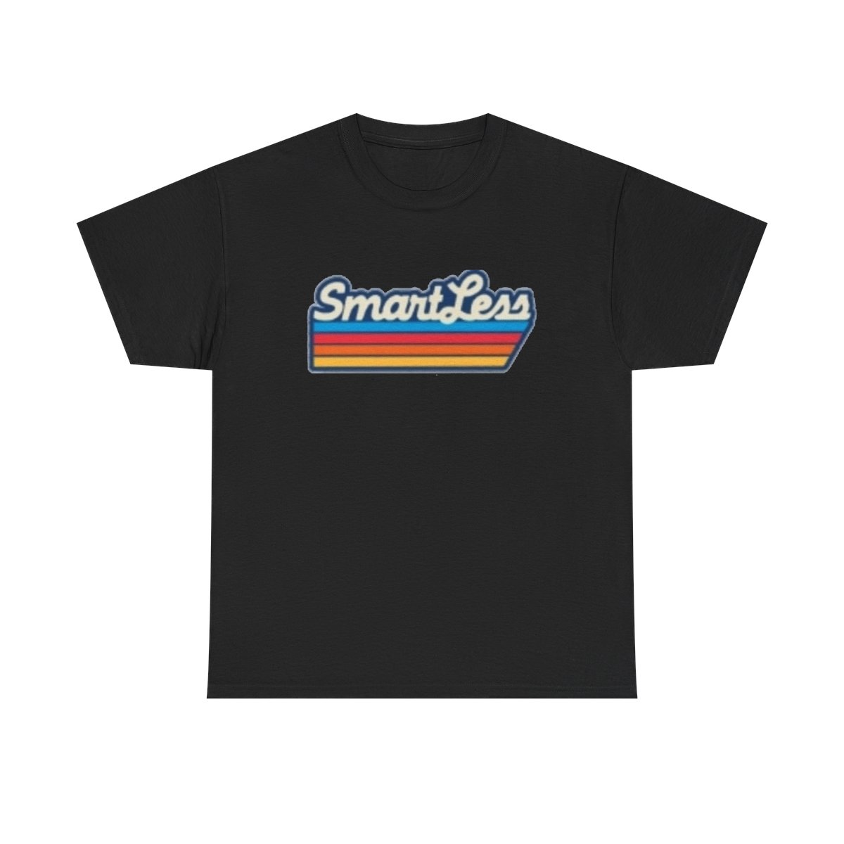 SmartLess retro striped logo Tee | vintage script graphic shirt SmartLess