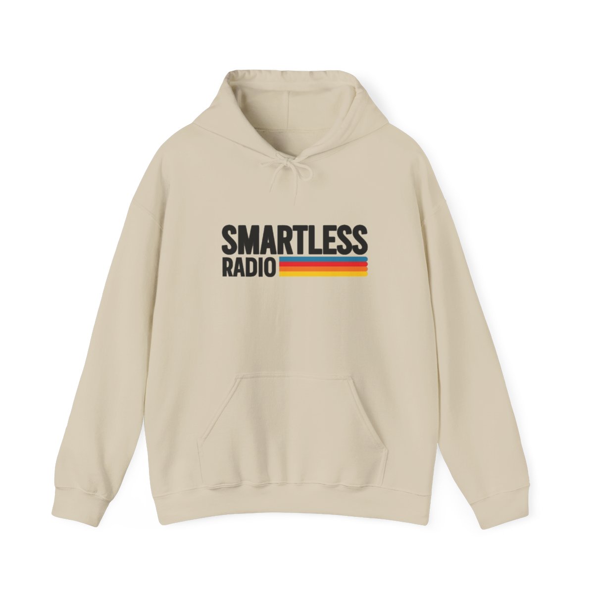 Smartless Radio Logo Hoodie | Retro Stripe Crewneck Sweatshirt SmartLess - alternate angle 3, merchandise